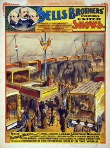 Circus Poster 26x36 vintage look