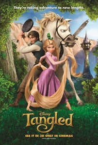 Tangled movie poster Sign 8in x 12in