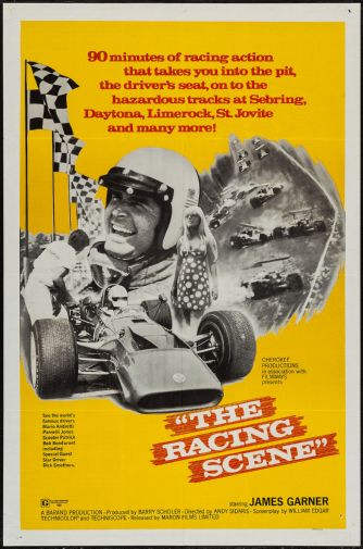 Racing Scene The James Garner poster for sale cheap United States USA