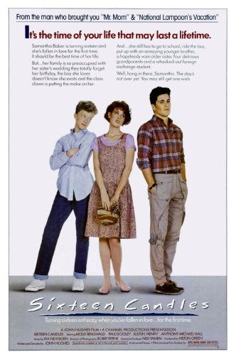 Sixteen Candles poster 24x36 The Poster Depot