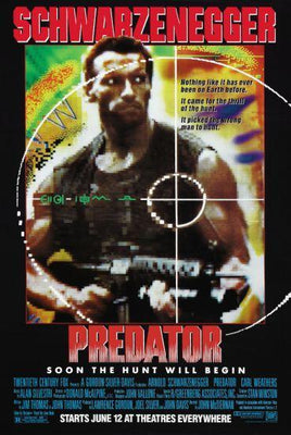 Predator movie poster Metal Print 8in x 12in