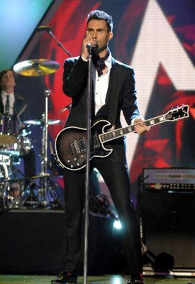 Adam Levine Metal Print 8in x 12in