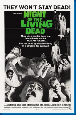 (24inx36in ) Night Of The Living Dead poster Print Movie Tv Art
