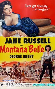 Montana Belle Metal Movie Poster 8in x 12in The Poster Depot