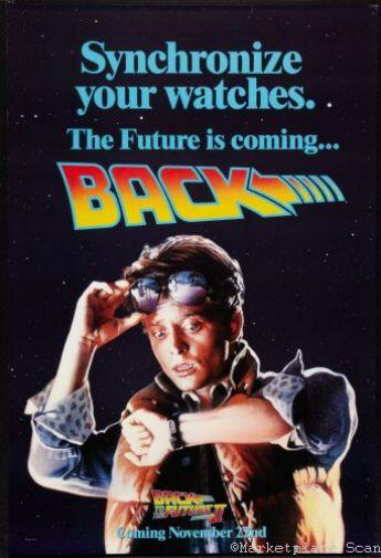 Back To The Future 2 Metal Movie Poster 8in x 12in