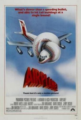 Airplane Metal Movie Poster 8in x 12in