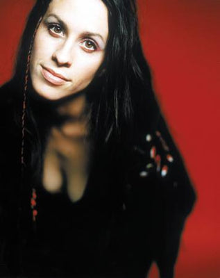 Alanis Morissette Close Up poster tin Metal Print Wall Art