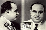 Al Capone Mug Shot poster tin sign Wall Art