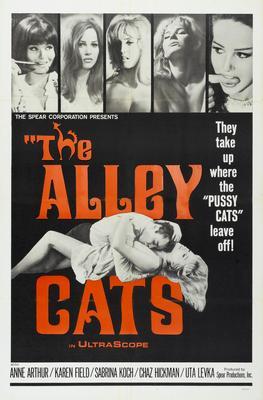 Alley Cats Metal Movie Poster 8in x 12in