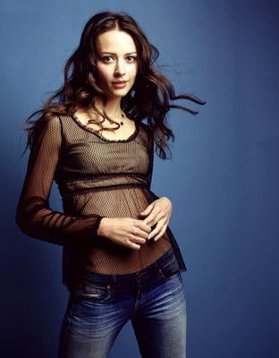 Amy Acker Jeans poster tin Metal Print Wall Art