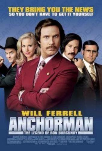Anchorman Ron Burgundy Metal Movie Poster 8in x 12in