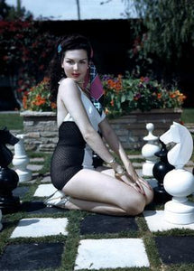 Ann Miller Chessboard Photo Sign 8in x 12in