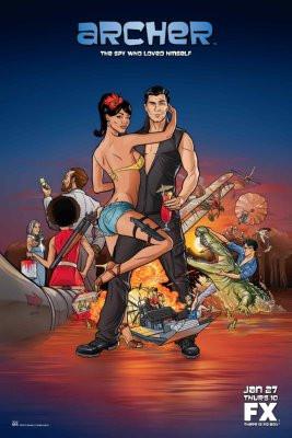 Archer poster tin Metal Print Wall Art