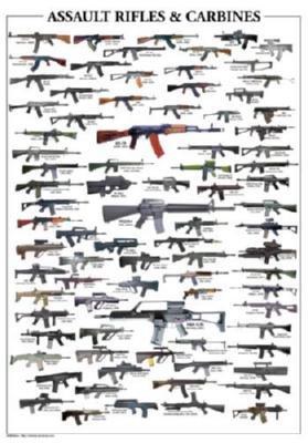 Assault Rifles Poster On Sale United States