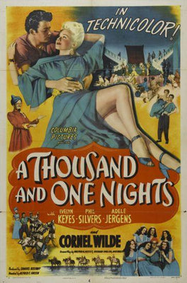 A Thousand And One Nights Metal Movie Poster 8in x 12in