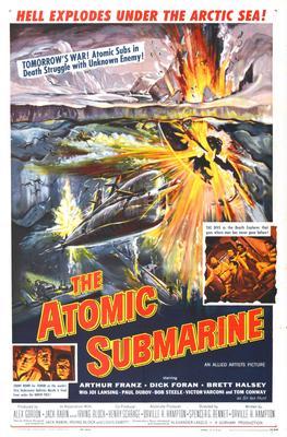 Atomic Submarine Metal Movie Poster 8in x 12in