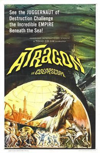 Atragon movie poster Sign 8in x 12in