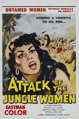 Attack Of The Jungle Women Metal Movie Poster 8in x 12in The Poster Depot