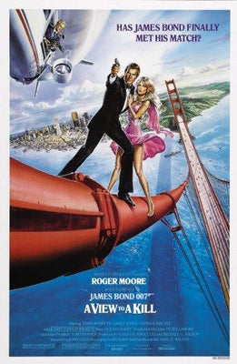 A View To A Kill Metal Movie Poster 8in x 12in