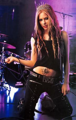 Avril Lavigne poster tin Metal Print Wall Art
