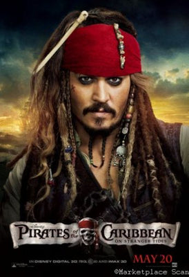 Pirates Of The Caribbean On Stranger Tides poster Art for sale cheap United States USA