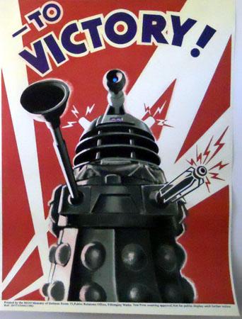 Daleks To Victory 2'X3' Photo Sign 8in x 12in