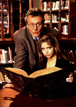 Buffy The Vampire Slayer Cast poster Giles Buffy Library for sale cheap United States USA