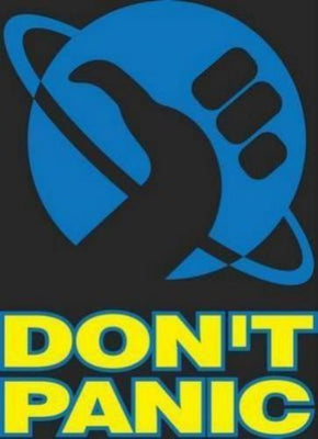 Hitchhikers Guide To The Galaxy poster Don?T Panic for sale cheap United States USA