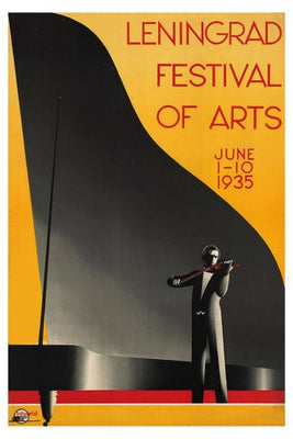Leningrad Festival Of Arts poster for sale cheap United States USA