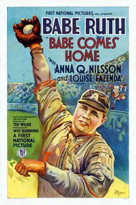 Babe Ruth poster tin sign Wall Art