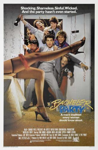 Bachelor Party movie poster Sign 8in x 12in