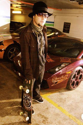 Bam Margera Metal Print 8in x 12in