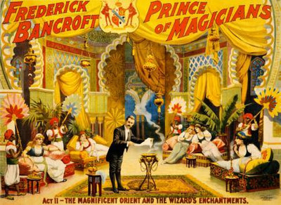 Bancroft Magic Vintage Art Metal Print 8in x 12in