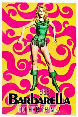 Barbarella Metal Movie Poster 8in x 12in