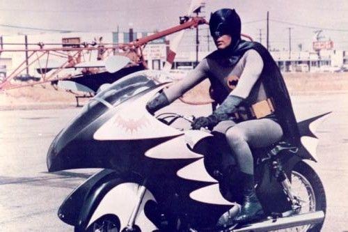Batcycle Tv Photo Sign 8in x 12in