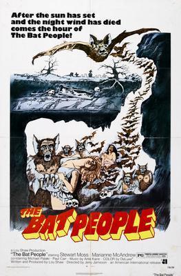 Bat People movie poster Sign 8in x 12in
