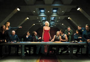 Battlestar Galactica LAST SUPPER Poster Metal Print 12"x16"