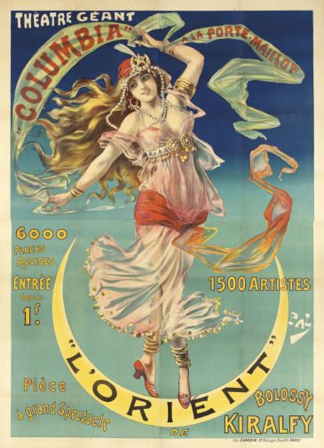 Vintage Showgirl Advertising Poster 24in x36in