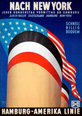 German Cruise Line poster for sale cheap United States USA