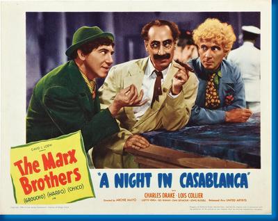 A Night In Casablanca Metal Movie Poster 8in x 12in The Poster Depot