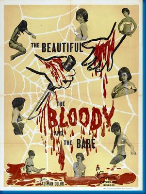 Beautiful Bloody Bare movie poster Sign 8in x 12in