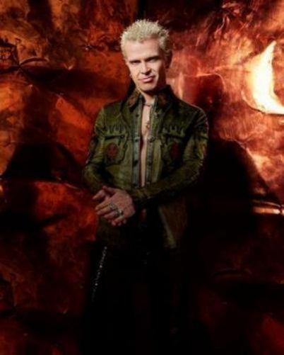 Billy Idol Great Color Pose Photo Sign 8in x 12in