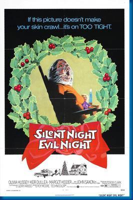 Silent Night Evil Night movie poster Sign 8in x 12in