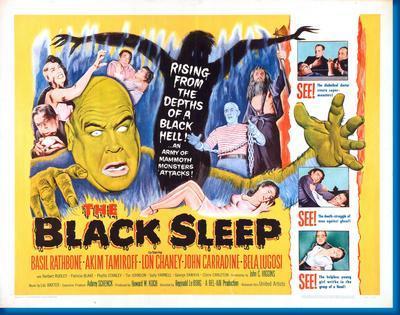 Black Sleep movie poster Sign 8in x 12in