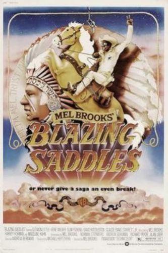 Blazing Saddles Metal Movie Poster 8in x 12in