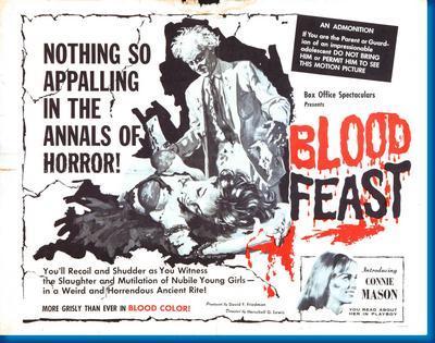 Bloodfeast movie poster Sign 8in x 12in