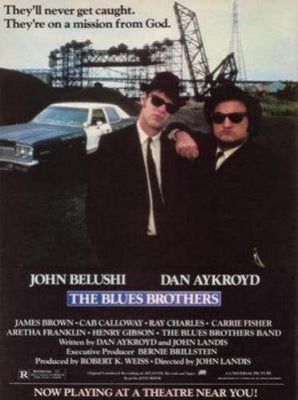 Blues Brothers The Metal Movie Poster 8in x 12in