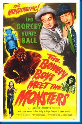 Bowery Boys Meet The Monsters The movie poster Sign 8in x 12in