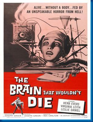 Brain That Wouldn?T Die Metal Movie Poster 8in x 12in