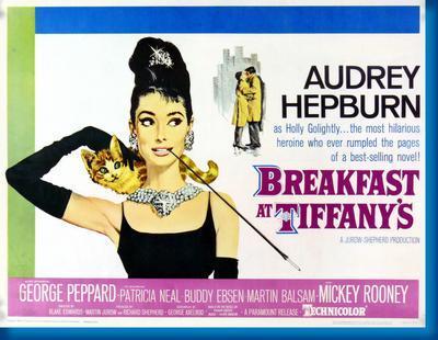 Breakfast At Tiffanys movie poster Metal Print 8in x 12in